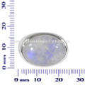 Bague en argent sterling 925 en pierres précieuses Rainbow Moonstone naturelle